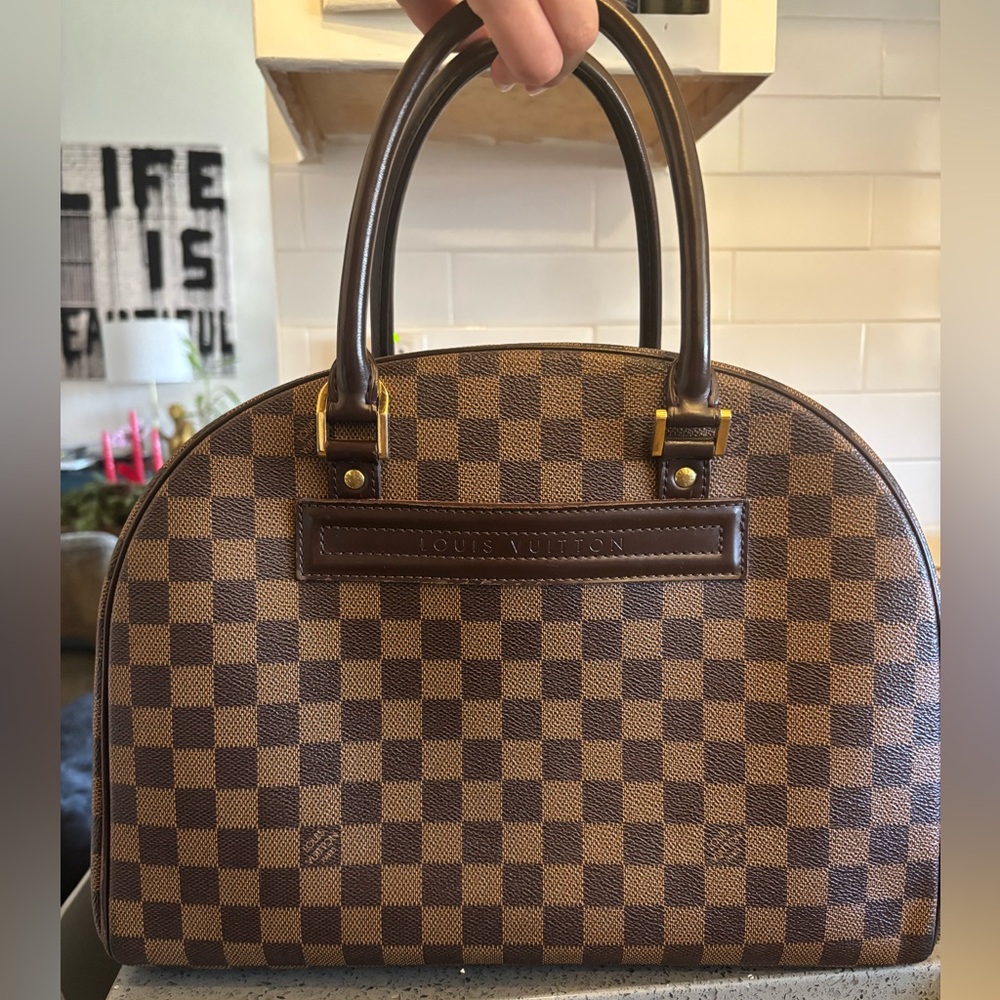 Louis Vuitton Nolita Damier Ebene Canvas Handbag